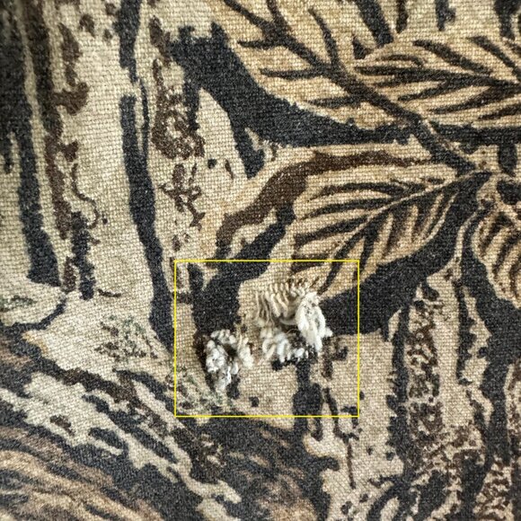 Vintage Rattlers Camouflage Hunting Shirt Men XL Made in USA - Picture 7 of 10